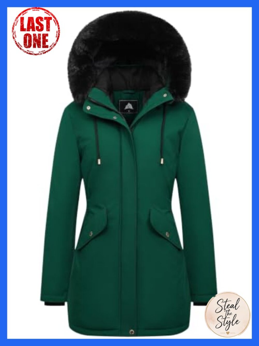 Women's Long Winter Down Coat Thicken Fleece Lined Puffer Jacket